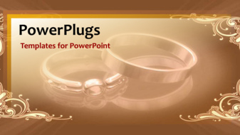 PowerPoint Template - Wedding Rings Background